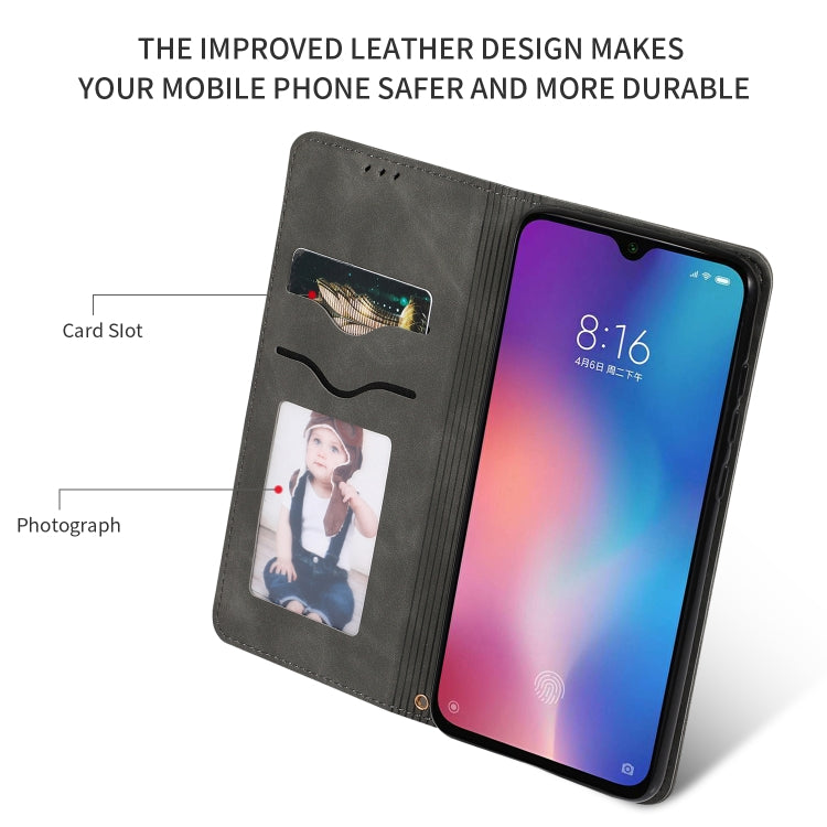 Retro Skin Feel Business Magnetic Horizontal Flip Leather Case for Xiaomi 9