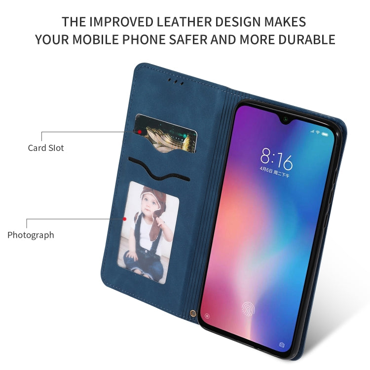 Retro Skin Feel Business Magnetic Horizontal Flip Leather Case for Xiaomi 9