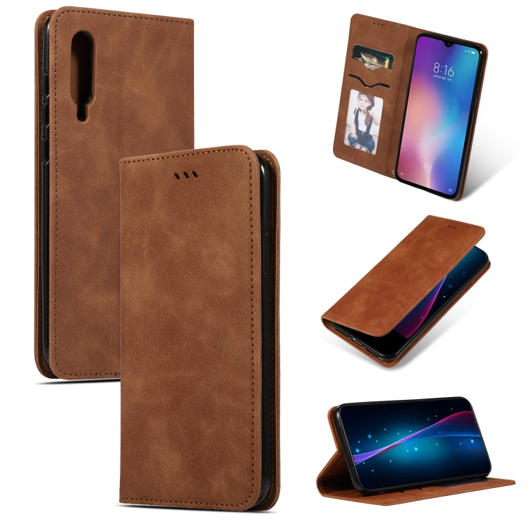 Retro Skin Feel Business Magnetic Horizontal Flip Leather Case for Xiaomi 9