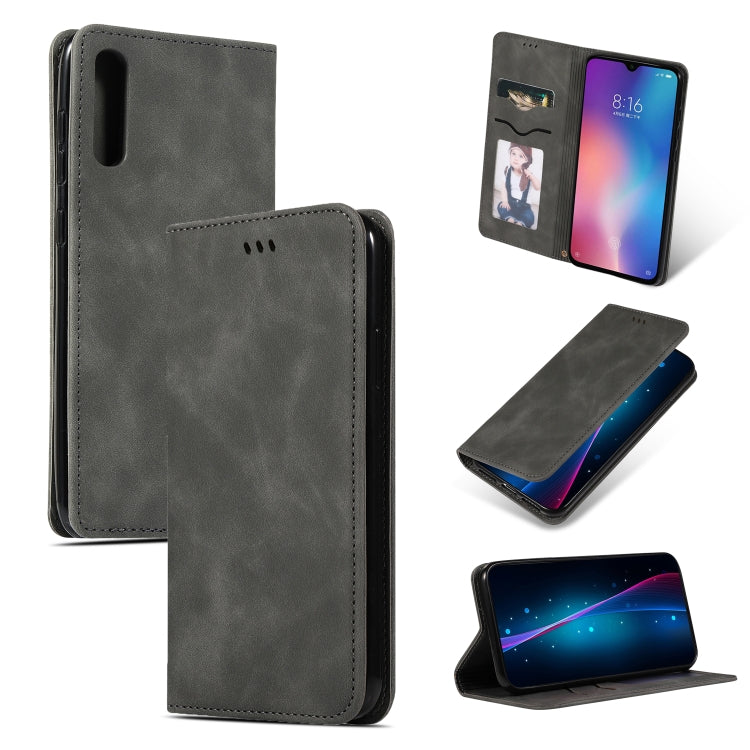 Retro Skin Feel Business Magnetic Horizontal Flip Leather Case for Xiaomi 9 SE
