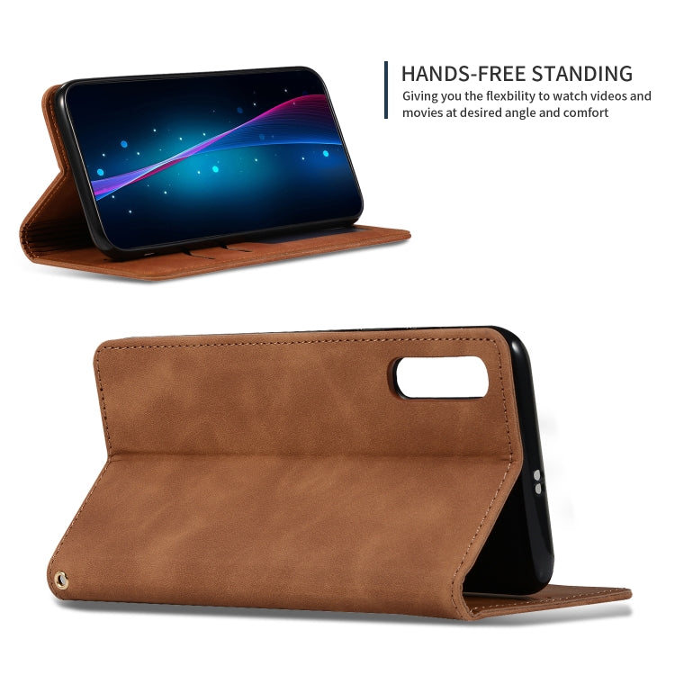 Retro Skin Feel Business Magnetic Horizontal Flip Leather Case for Xiaomi 9 SE