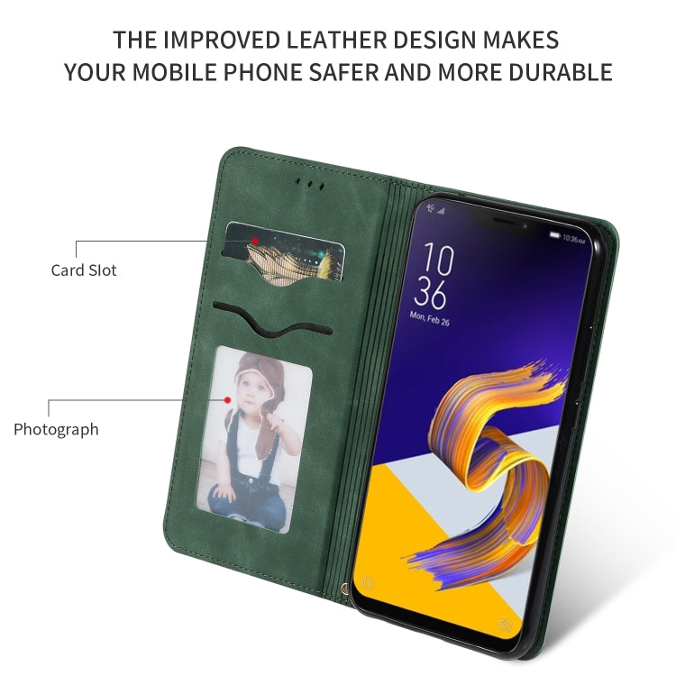 Retro Skin Feel Business Magnetic Horizontal Flip Leather Case for ASUS Zenfone 5 ZE620KL & Zenfone 5Z ZS620KL