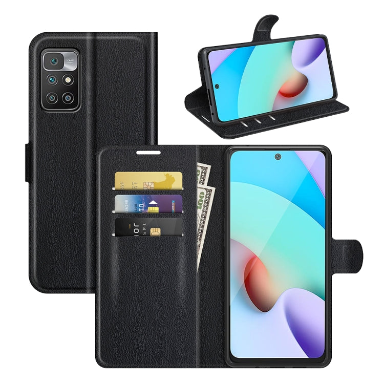 For Xiaomi Redmi 10 Litchi Texture Horizontal Flip Protective Case with Holder & Card Slots & Wallet