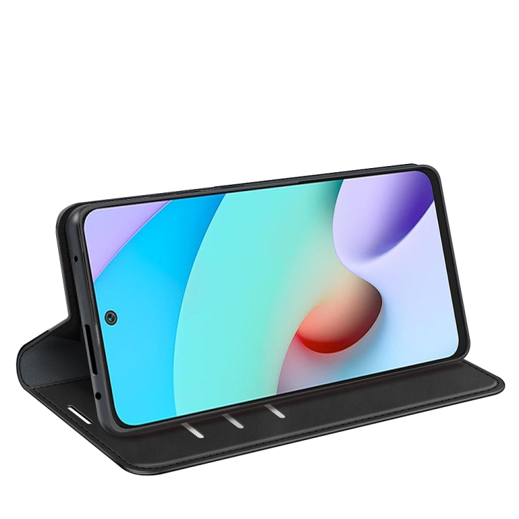 For Xiaomi Redmi 10 Retro-skin Business Magnetic Suction Leather Case with Holder & Card Slots & Wallet