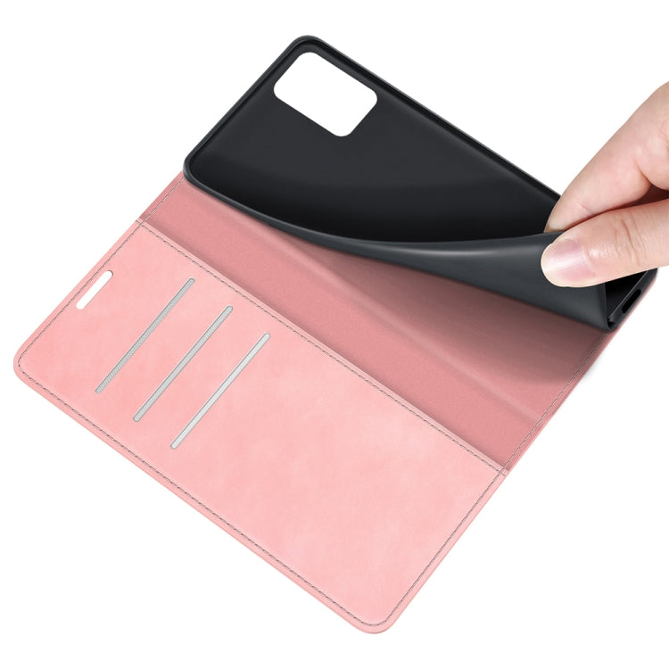 For Xiaomi Redmi 10 Retro-skin Business Magnetic Suction Leather Case with Holder & Card Slots & Wallet