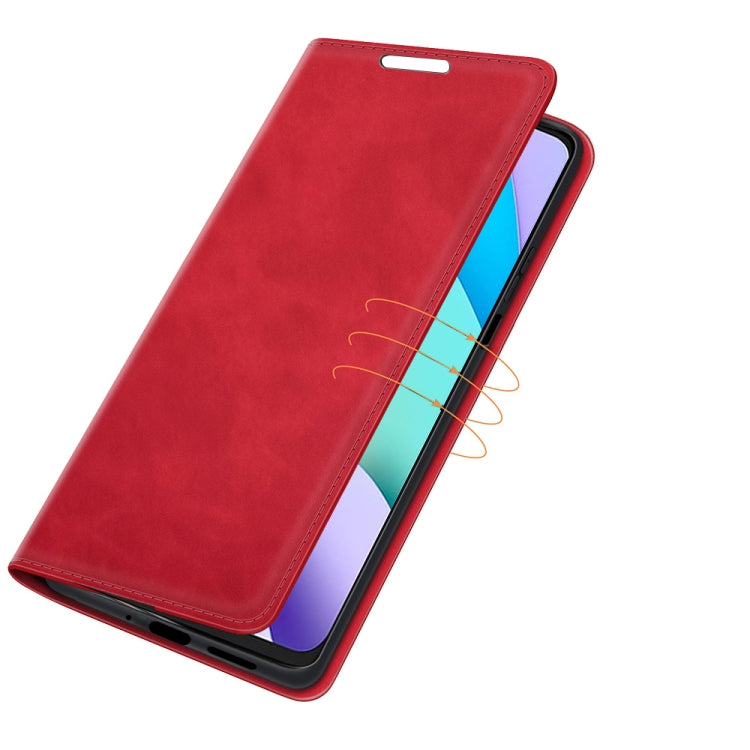 For Xiaomi Redmi 10 Retro-skin Business Magnetic Suction Leather Case with Holder & Card Slots & Wallet