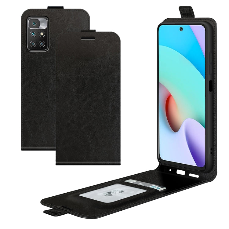 For Xiaomi Redmi 10 R64 Texture Single Vertical Flip Leather Protective Case with Card Slots & Photo Frame