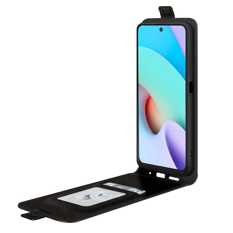 For Xiaomi Redmi 10 R64 Texture Single Vertical Flip Leather Protective Case with Card Slots & Photo Frame