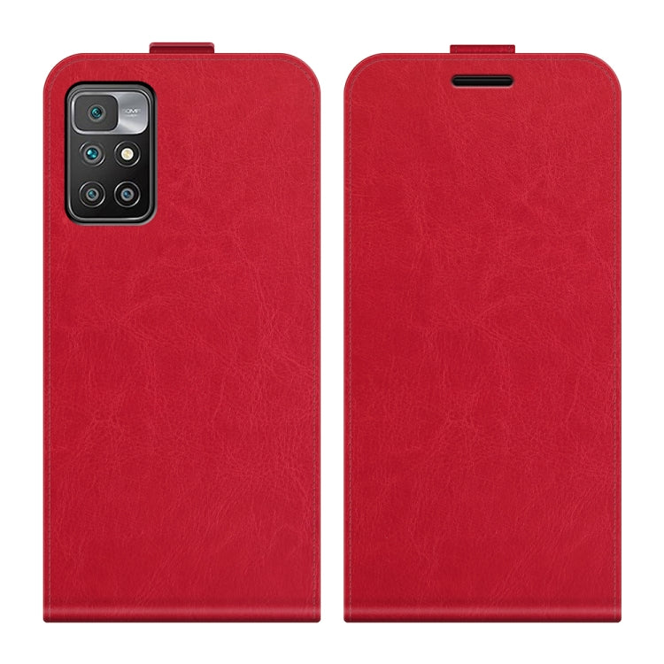 For Xiaomi Redmi 10 R64 Texture Single Vertical Flip Leather Protective Case with Card Slots & Photo Frame