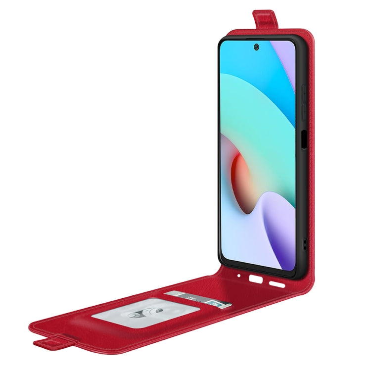For Xiaomi Redmi 10 R64 Texture Single Vertical Flip Leather Protective Case with Card Slots & Photo Frame