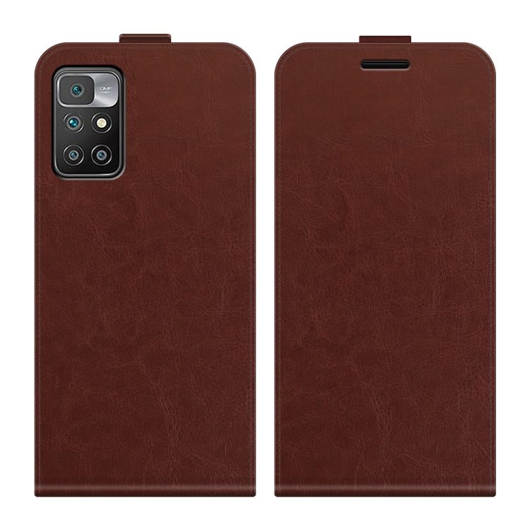 For Xiaomi Redmi 10 R64 Texture Single Vertical Flip Leather Protective Case with Card Slots & Photo Frame