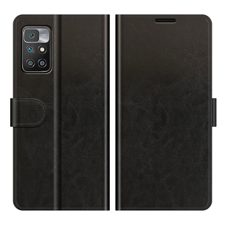 For Xiaomi Redmi 10 R64 Texture Single Horizontal Flip Protective Case with Holder & Card Slots & Wallet& Photo Frame
