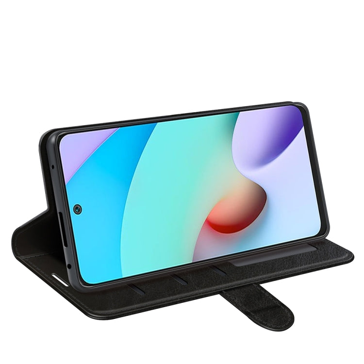 For Xiaomi Redmi 10 R64 Texture Single Horizontal Flip Protective Case with Holder & Card Slots & Wallet& Photo Frame