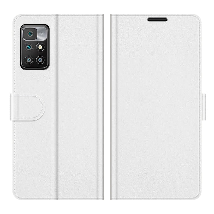 For Xiaomi Redmi 10 R64 Texture Single Horizontal Flip Protective Case with Holder & Card Slots & Wallet& Photo Frame