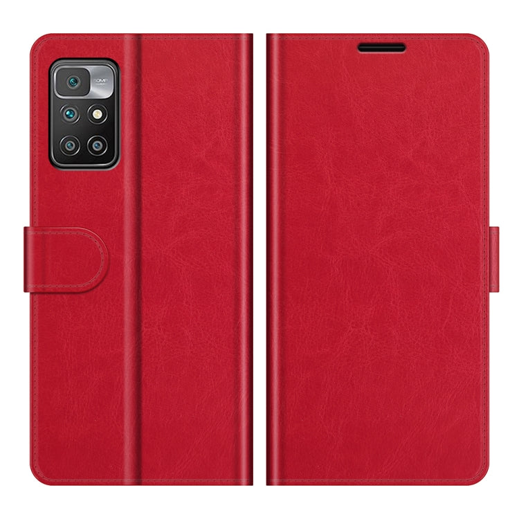 For Xiaomi Redmi 10 R64 Texture Single Horizontal Flip Protective Case with Holder & Card Slots & Wallet& Photo Frame