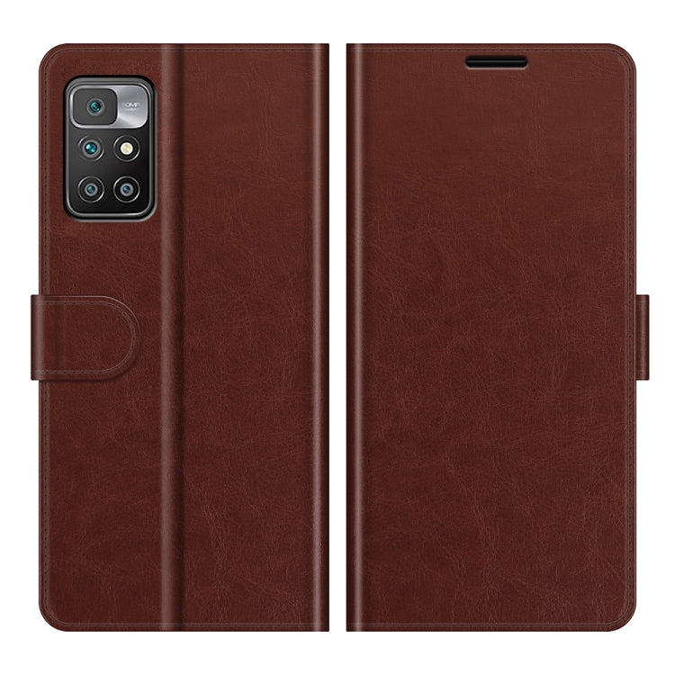 For Xiaomi Redmi 10 R64 Texture Single Horizontal Flip Protective Case with Holder & Card Slots & Wallet& Photo Frame