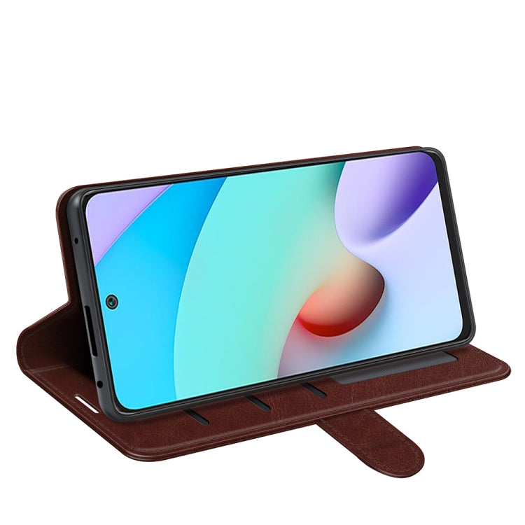 For Xiaomi Redmi 10 R64 Texture Single Horizontal Flip Protective Case with Holder & Card Slots & Wallet& Photo Frame