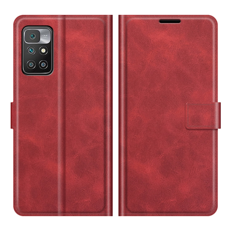 Retro Calf Pattern Buckle Horizontal Flip Leather Case with Holder & Card Slots & Wallet For Xiaomi Redmi 10