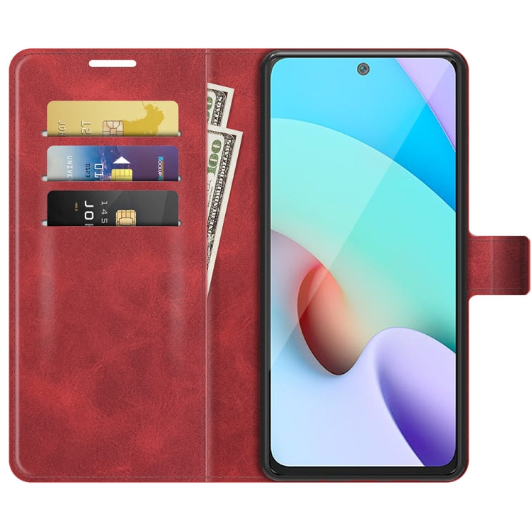 Retro Calf Pattern Buckle Horizontal Flip Leather Case with Holder & Card Slots & Wallet For Xiaomi Redmi 10