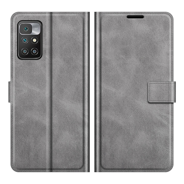 Retro Calf Pattern Buckle Horizontal Flip Leather Case with Holder & Card Slots & Wallet For Xiaomi Redmi 10