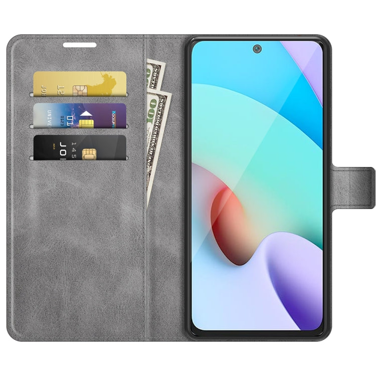 Retro Calf Pattern Buckle Horizontal Flip Leather Case with Holder & Card Slots & Wallet For Xiaomi Redmi 10