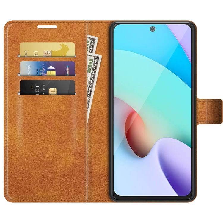 Retro Calf Pattern Buckle Horizontal Flip Leather Case with Holder & Card Slots & Wallet For Xiaomi Redmi 10