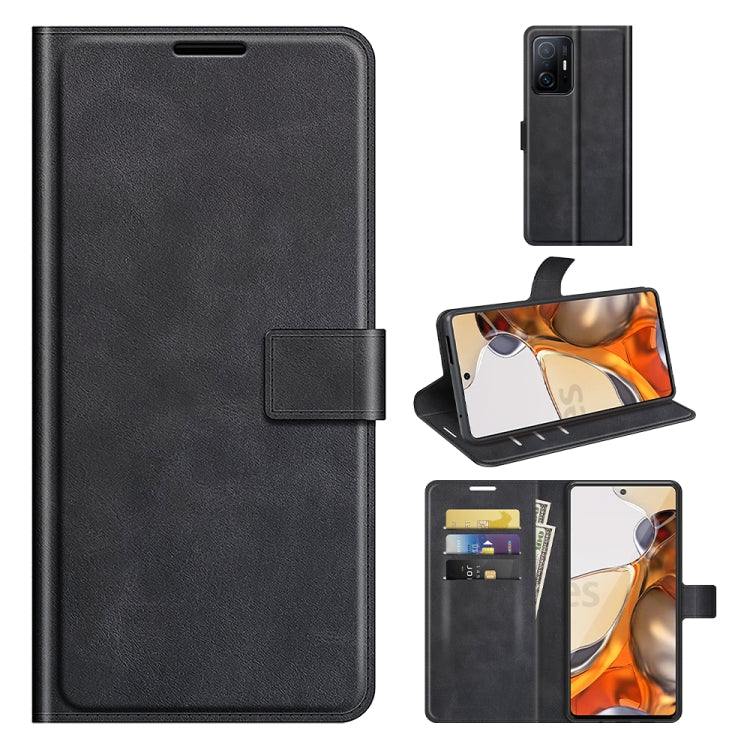 Retro Calf Pattern Buckle Horizontal Flip Leather Case with Holder & Card Slots & Wallet For Xiaomi Mi 11T