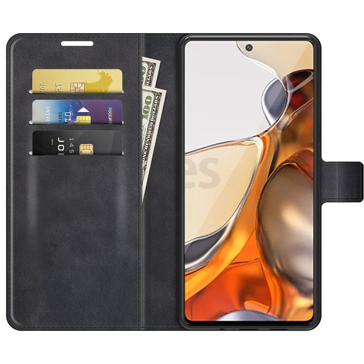 Retro Calf Pattern Buckle Horizontal Flip Leather Case with Holder & Card Slots & Wallet For Xiaomi Mi 11T