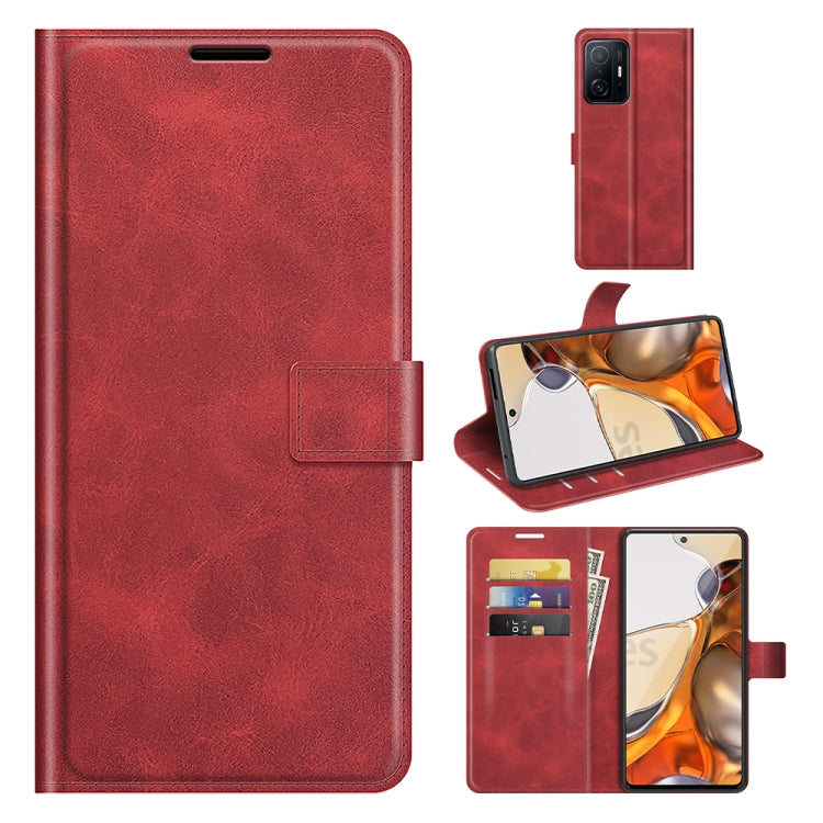 Retro Calf Pattern Buckle Horizontal Flip Leather Case with Holder & Card Slots & Wallet For Xiaomi Mi 11T