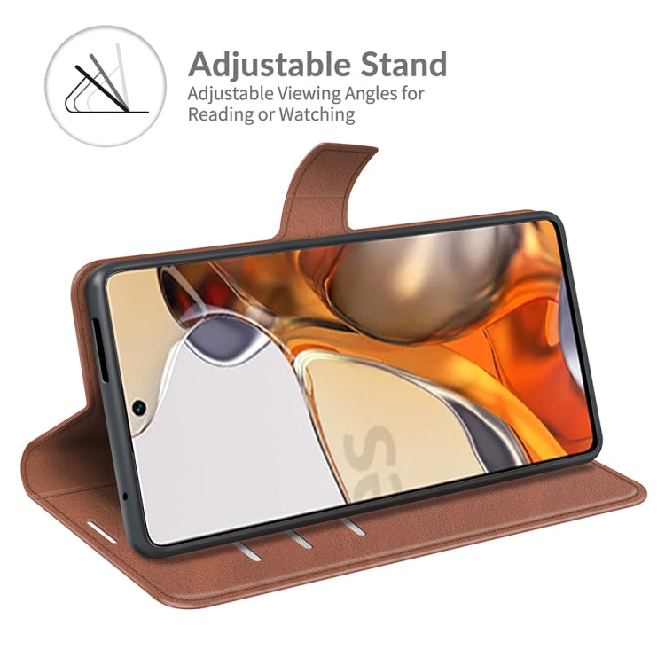 Retro Calf Pattern Buckle Horizontal Flip Leather Case with Holder & Card Slots & Wallet For Xiaomi Mi 11T