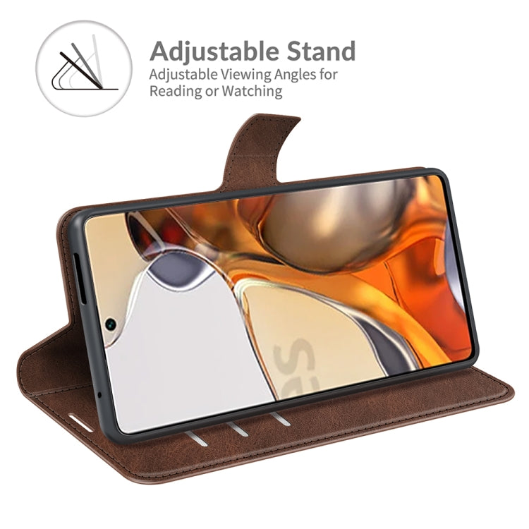 Retro Calf Pattern Buckle Horizontal Flip Leather Case with Holder & Card Slots & Wallet For Xiaomi Mi 11T