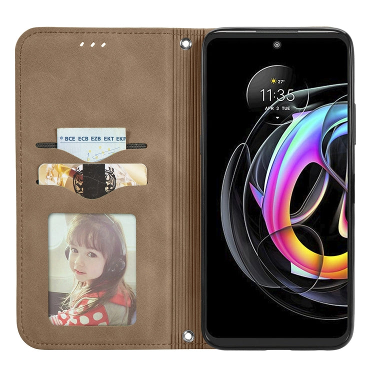 For Motorola Edge 20 Lite Retro Skin Feel Business Magnetic Horizontal Flip Leather Case With Holder & Card Slots & Wallet & Photo Frame