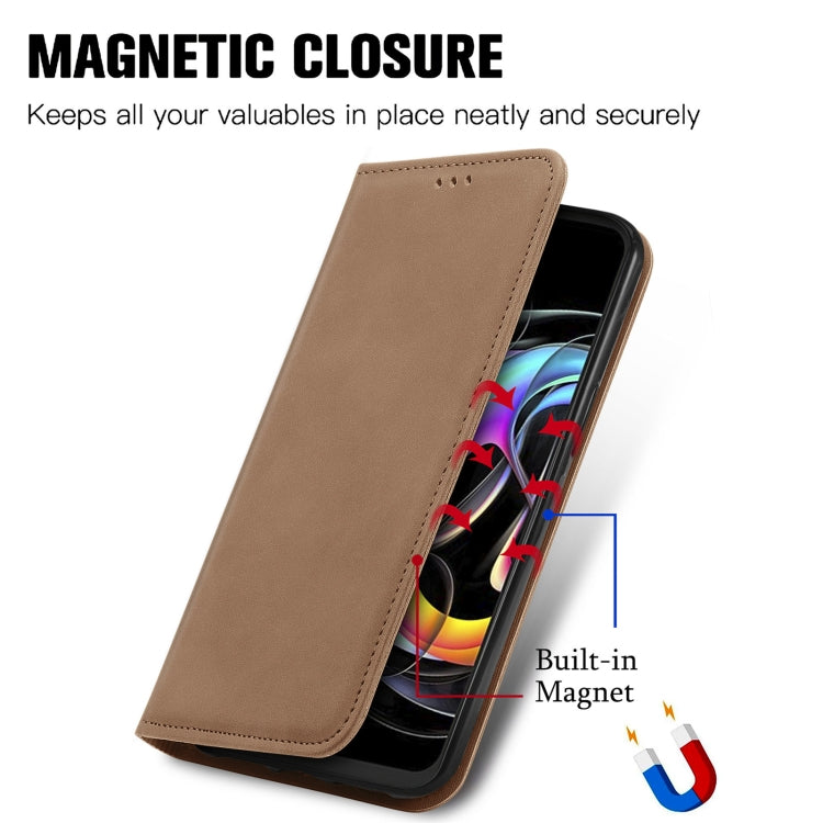 For Motorola Edge 20 Lite Retro Skin Feel Business Magnetic Horizontal Flip Leather Case With Holder & Card Slots & Wallet & Photo Frame