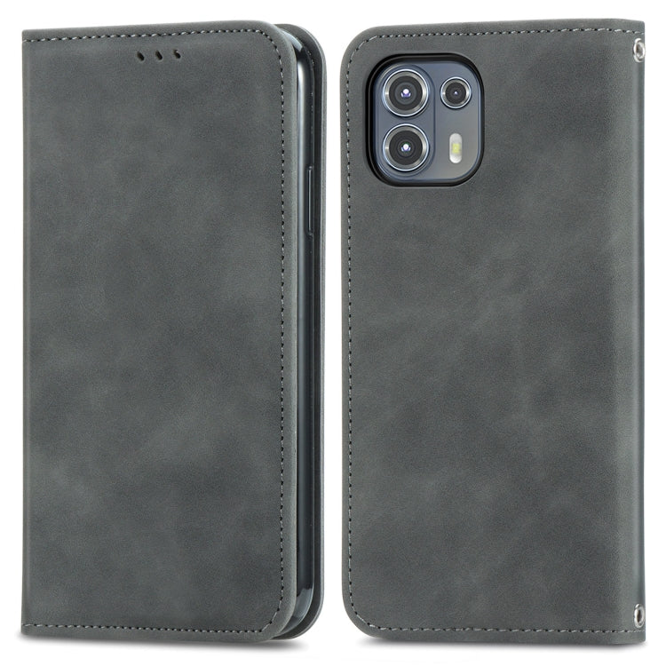 For Motorola Edge 20 Lite Retro Skin Feel Business Magnetic Horizontal Flip Leather Case With Holder & Card Slots & Wallet & Photo Frame