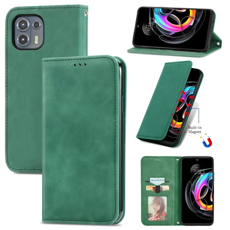 For Motorola Edge 20 Lite Retro Skin Feel Business Magnetic Horizontal Flip Leather Case With Holder & Card Slots & Wallet & Photo Frame