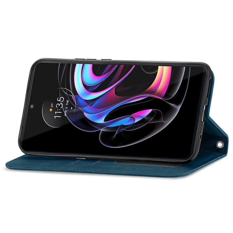 For Motorola Edge 20 Pro Retro Skin Feel Business Magnetic Horizontal Flip Leather Case With Holder & Card Slots & Wallet & Photo Frame