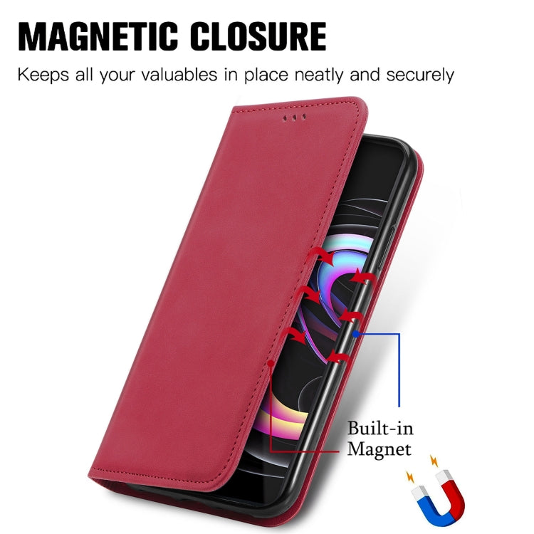 For Motorola Edge 20 Pro Retro Skin Feel Business Magnetic Horizontal Flip Leather Case With Holder & Card Slots & Wallet & Photo Frame