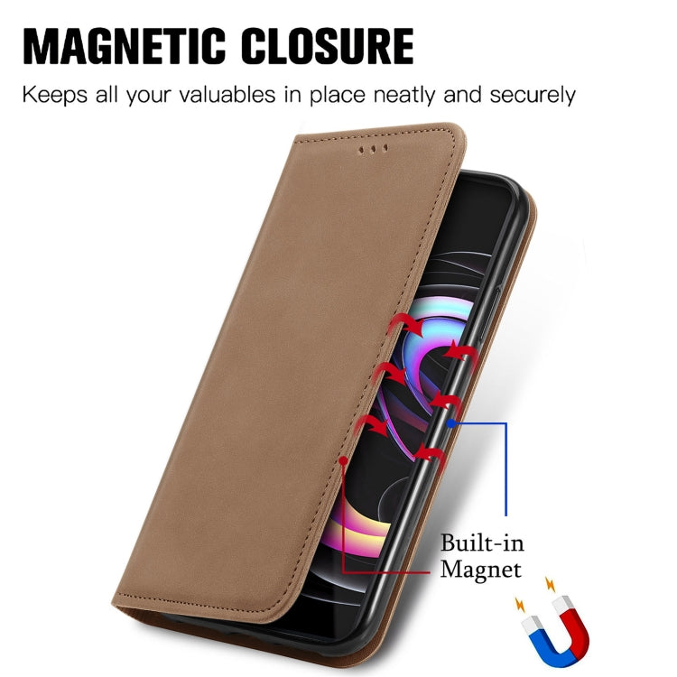 For Motorola Edge 20 Pro Retro Skin Feel Business Magnetic Horizontal Flip Leather Case With Holder & Card Slots & Wallet & Photo Frame