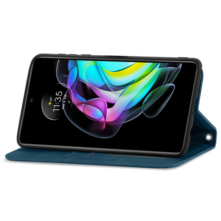 For Motorola Edge 20 Retro Skin Feel Business Magnetic Horizontal Flip Leather Case With Holder & Card Slots & Wallet & Photo Frame