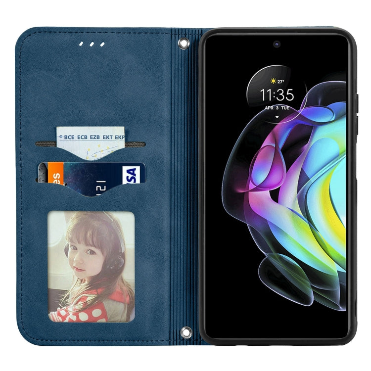 For Motorola Edge 20 Retro Skin Feel Business Magnetic Horizontal Flip Leather Case With Holder & Card Slots & Wallet & Photo Frame