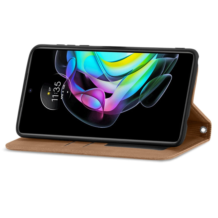 For Motorola Edge 20 Retro Skin Feel Business Magnetic Horizontal Flip Leather Case With Holder & Card Slots & Wallet & Photo Frame