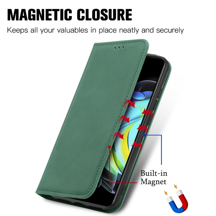 For Motorola Edge 20 Retro Skin Feel Business Magnetic Horizontal Flip Leather Case With Holder & Card Slots & Wallet & Photo Frame