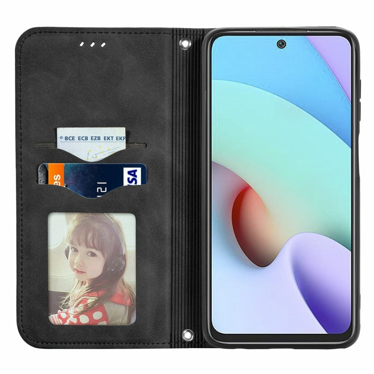 For Xiaomi Rdemi 10 Retro Skin Feel Business Magnetic Horizontal Flip Leather Case With Holder & Card Slots & Wallet & Photo Frame