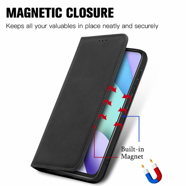 For Xiaomi Rdemi 10 Retro Skin Feel Business Magnetic Horizontal Flip Leather Case With Holder & Card Slots & Wallet & Photo Frame