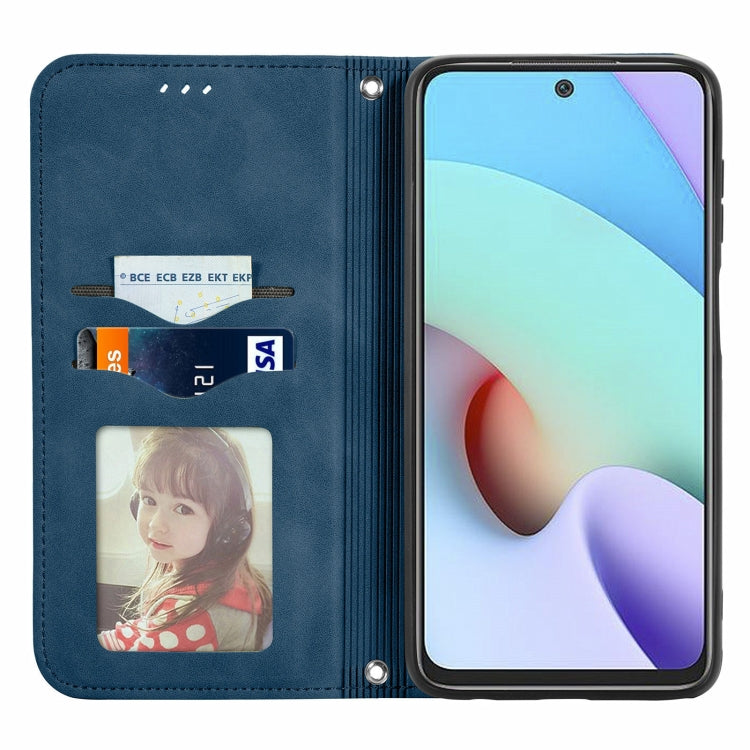 For Xiaomi Rdemi 10 Retro Skin Feel Business Magnetic Horizontal Flip Leather Case With Holder & Card Slots & Wallet & Photo Frame