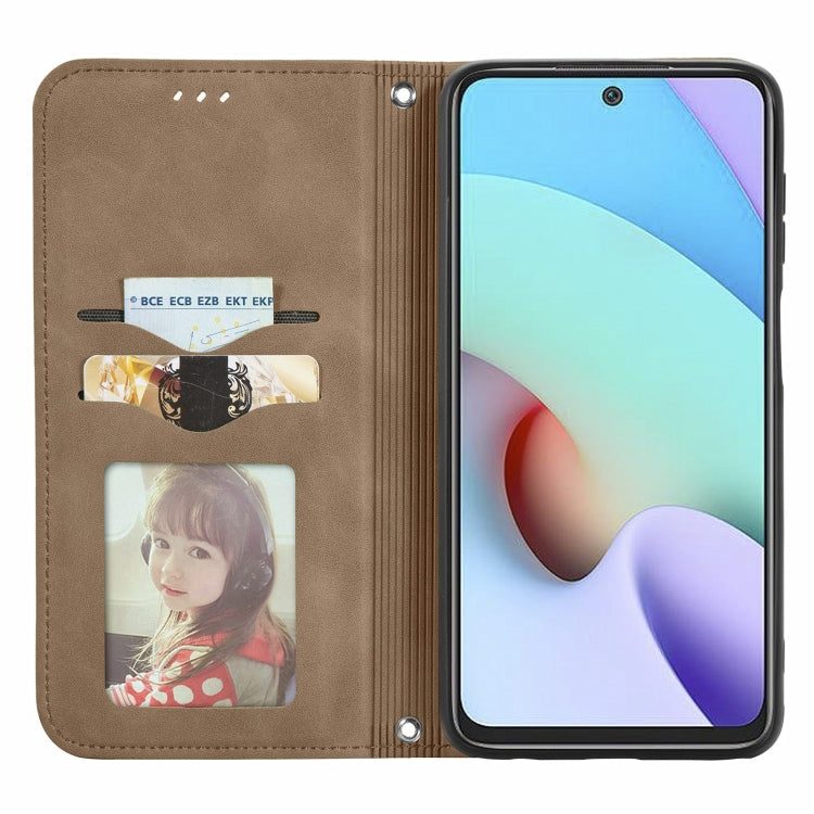 For Xiaomi Rdemi 10 Retro Skin Feel Business Magnetic Horizontal Flip Leather Case With Holder & Card Slots & Wallet & Photo Frame