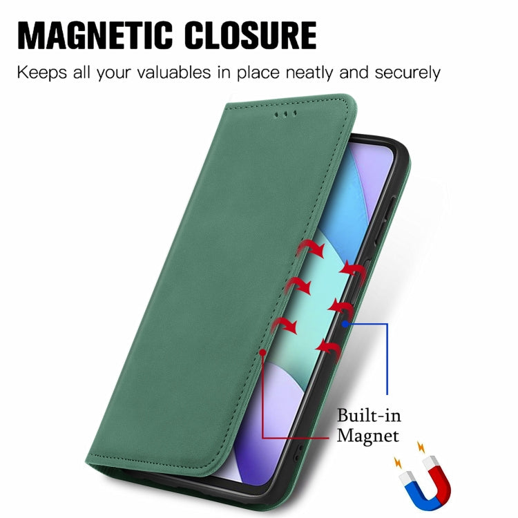 For Xiaomi Rdemi 10 Retro Skin Feel Business Magnetic Horizontal Flip Leather Case With Holder & Card Slots & Wallet & Photo Frame