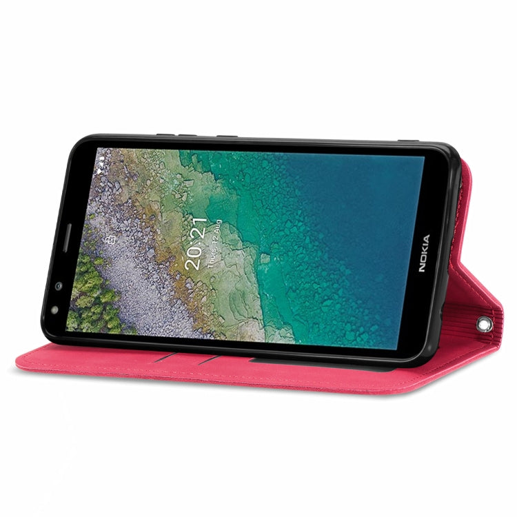 For Nokia C01 Plus Retro Skin Feel Business Magnetic Horizontal Flip Leather Case with Holder & Card Slots & Wallet & Photo Frame