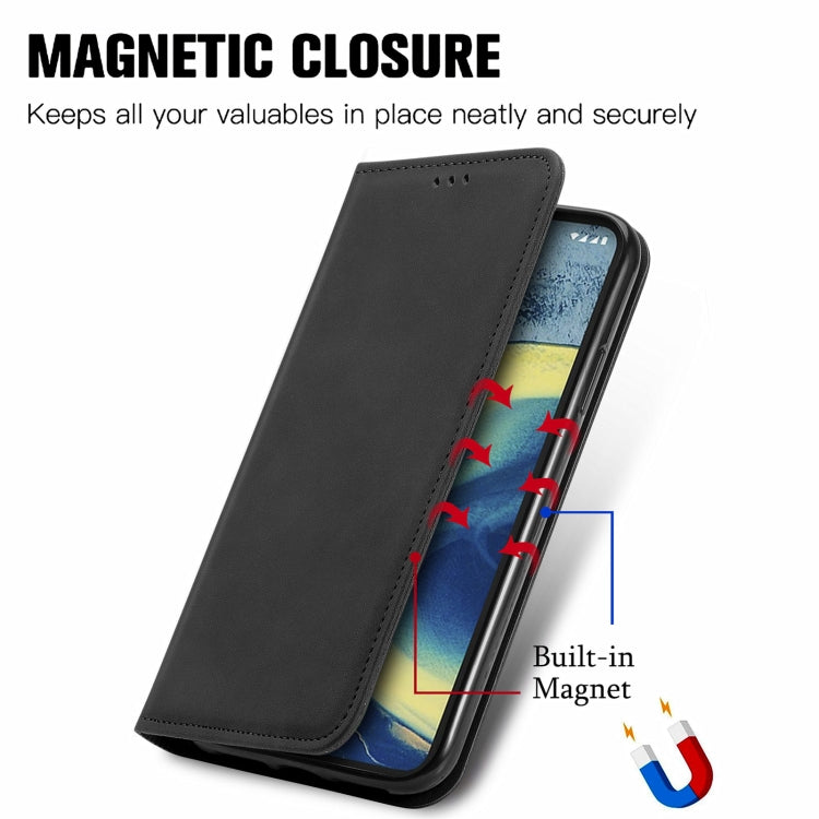 For Nokia XR 20 Retro Skin Feel Business Magnetic Horizontal Flip Leather Case with Holder & Card Slots & Wallet & Photo Frame