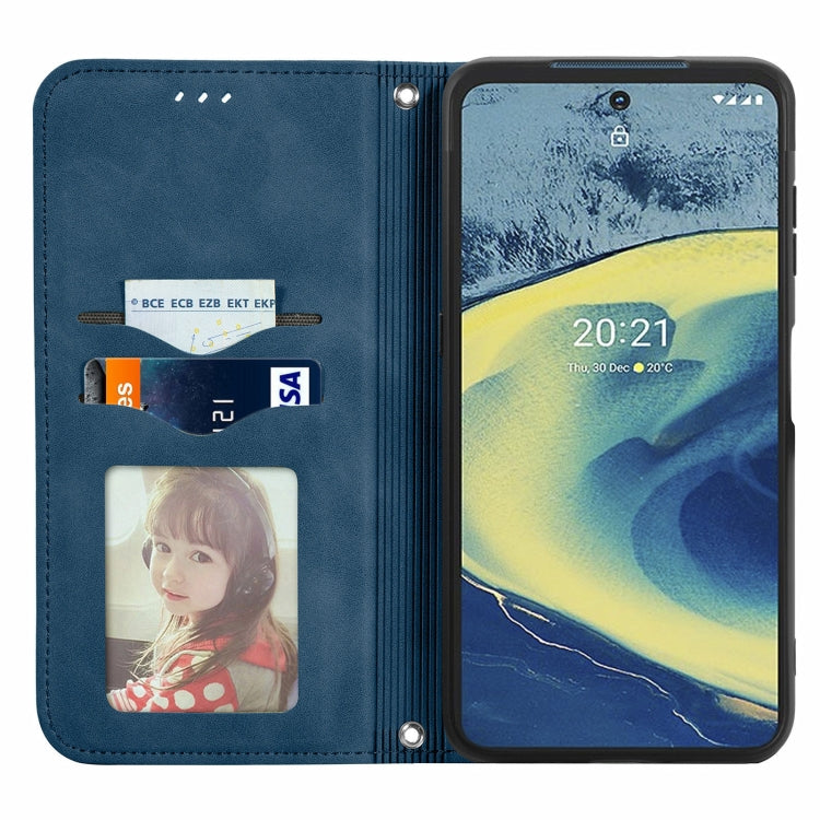 For Nokia XR 20 Retro Skin Feel Business Magnetic Horizontal Flip Leather Case with Holder & Card Slots & Wallet & Photo Frame